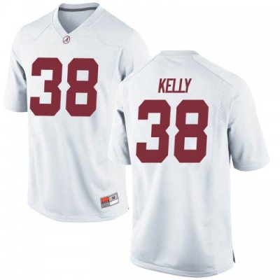 Men's Alabama Crimson Tide #38 Sean Kelly White Replica NCAA College Football Jersey 2403DBXJ4